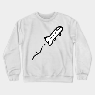 Space Rocket Doodle Art Crewneck Sweatshirt